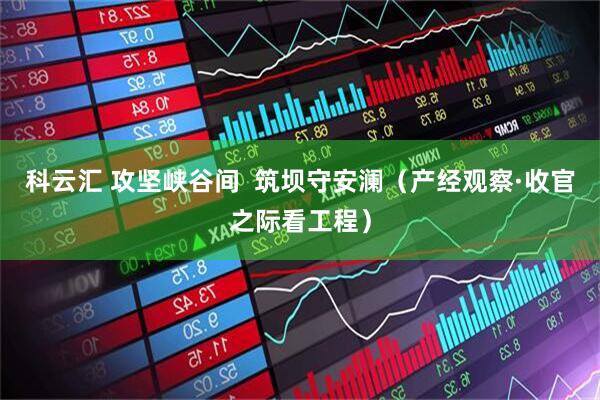 科云汇 攻坚峡谷间  筑坝守安澜（产经观察·收官之际看工程）