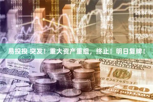 易投投 突发！重大资产重组，终止！明日复牌！